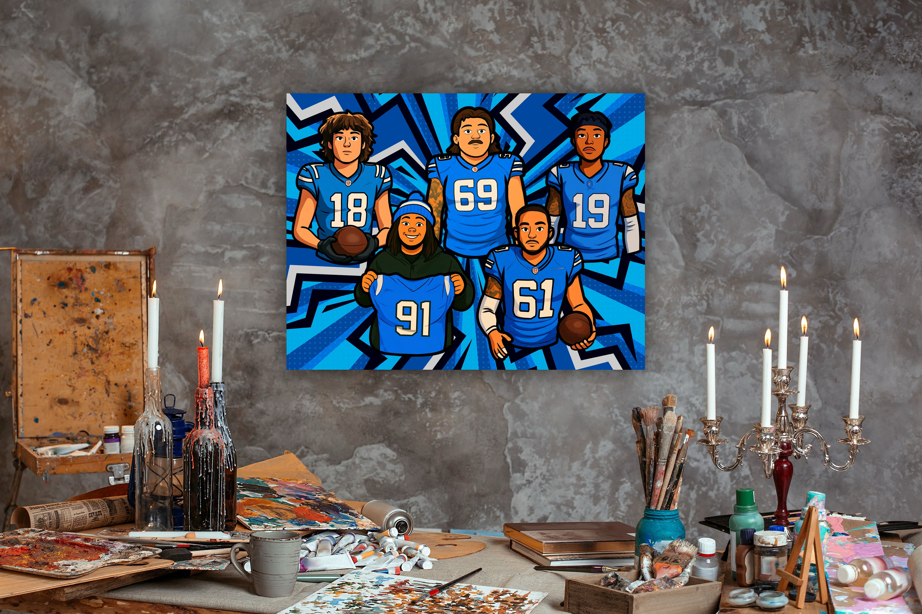 “Cartooned In Detroit” 2025 Rookie Class Fine Art Print