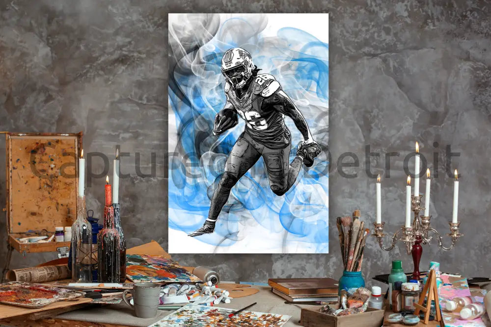 8.5x11 “Detroit Smoke” Series Jahmyr Gibbs Fine Art Print