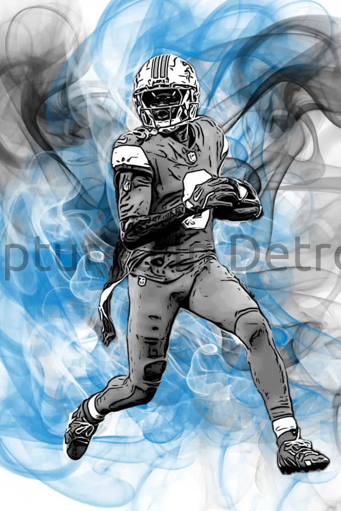 8.5x11 “Detroit Smoke” Series Jameson Williams Fine Art Print