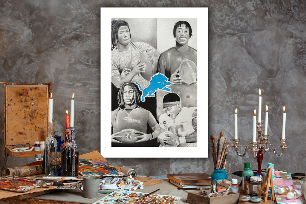 Original Graphite Drawing “Alabama Boys” 11x17 Framed