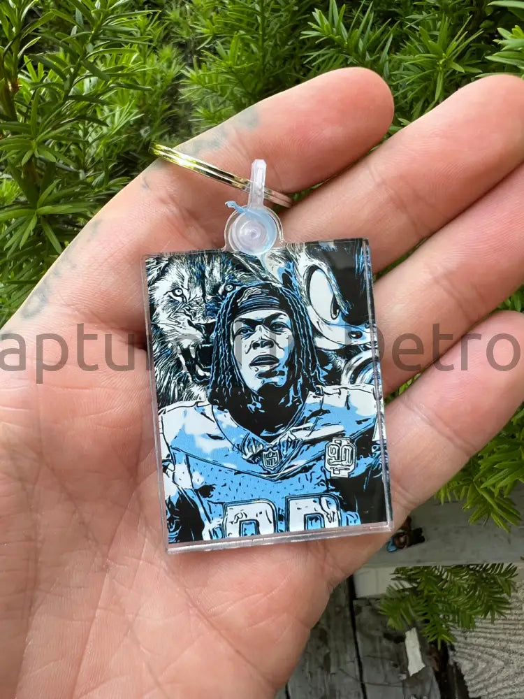 Jahmyr Gibbs “Sonic” Acrylic Keychain 2x2