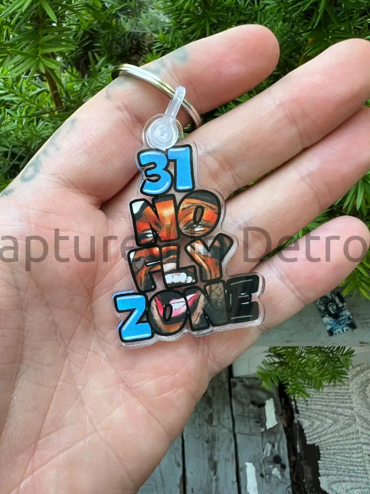 Kerby Joseph “No Fly Zone” Acrylic Keychain 2x2